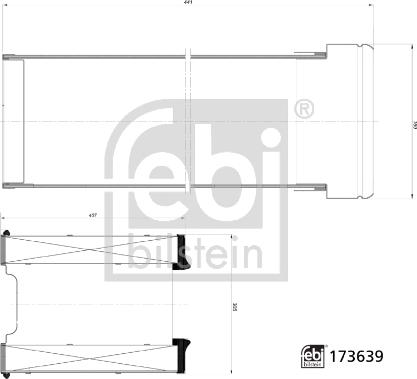 Febi Bilstein 173639 - Комплект фильтра вздушного autodnr.net