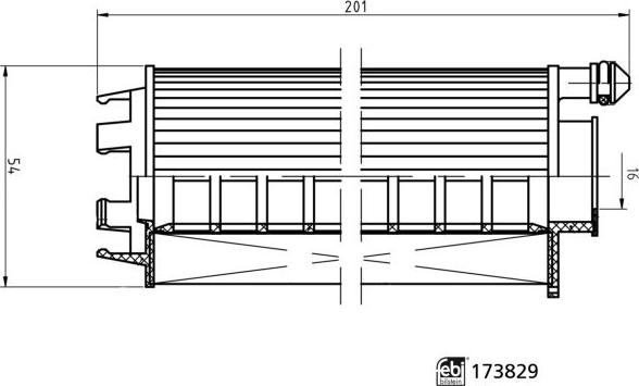 FEBI Bilstein 173829 - Масляний фільтр autocars.com.ua