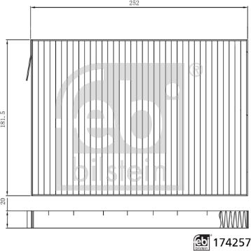 Febi Bilstein 174257 - Фильтр воздуха в салоне autodnr.net