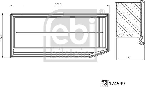 Febi Bilstein 174599 - Фільтр повітряний autocars.com.ua