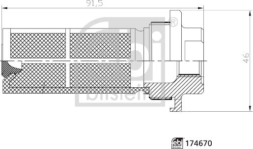 Febi Bilstein 174670 - Паливний фільтр autocars.com.ua