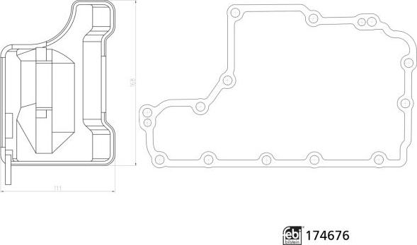 FEBI Bilstein 174676 - Гідрофільтри, автоматична коробка передач autocars.com.ua