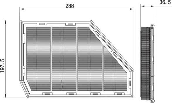 FEBI Bilstein 174685 - Повітряний фільтр autocars.com.ua