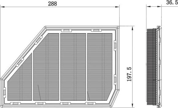FEBI Bilstein 174687 - Повітряний фільтр autocars.com.ua
