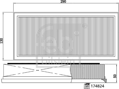 Febi Bilstein 174824 - Комплект фільтра вздушного autocars.com.ua
