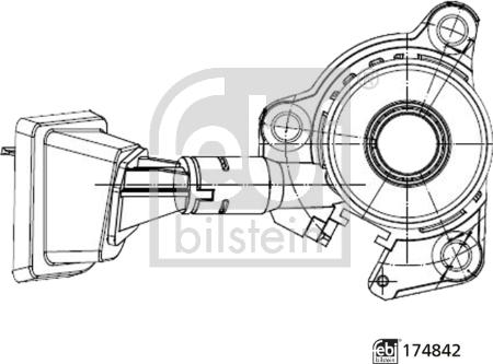 Febi Bilstein 174842 - Центральний вимикач, система зчеплення autocars.com.ua