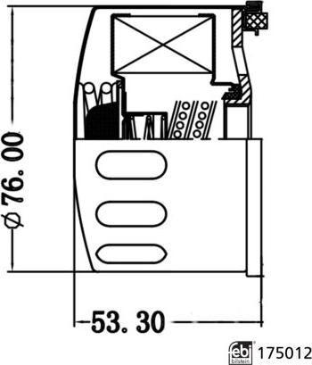 FEBI Bilstein 175012 - Масляний фільтр autocars.com.ua
