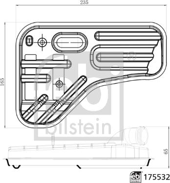 Febi Bilstein 175532 - Гидрофильтр, автоматическая коробка передач avtokuzovplus.com.ua