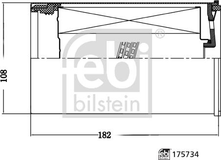 Febi Bilstein 175734 - Паливний фільтр autocars.com.ua