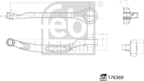 Febi Bilstein 176369 - Важіль незалежної підвіски колеса autocars.com.ua