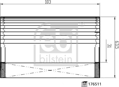 Febi Bilstein 176511 - Масляний фільтр autocars.com.ua