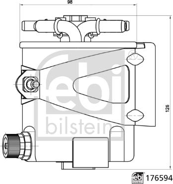 Febi Bilstein 176594 - Паливний фільтр autocars.com.ua