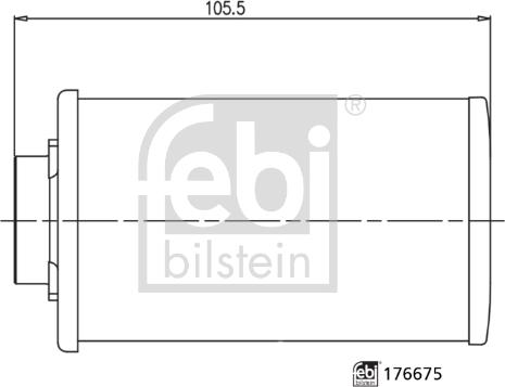 Febi Bilstein 176675 - Гидрофильтр, автоматическая коробка передач avtokuzovplus.com.ua