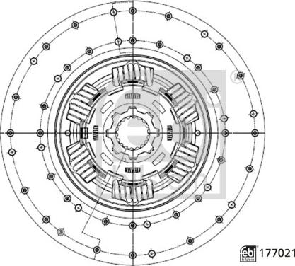 Febi Bilstein 177021 - Диск зчеплення autocars.com.ua