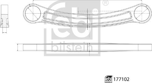 Febi Bilstein 177102 - Важіль незалежної підвіски колеса autocars.com.ua