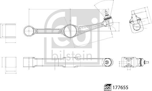 Febi Bilstein 177655 - Важіль підвіски autocars.com.ua