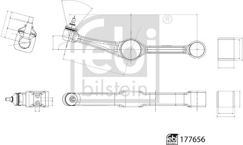 Febi Bilstein 177656 - Важіль підвіски autocars.com.ua