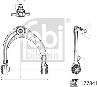 Febi Bilstein 177841 - Важіль незалежної підвіски колеса autocars.com.ua