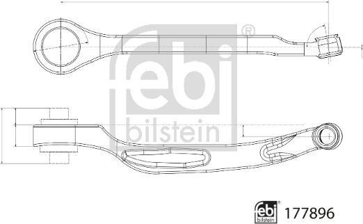 Febi Bilstein 177896 - Важіль незалежної підвіски колеса autocars.com.ua