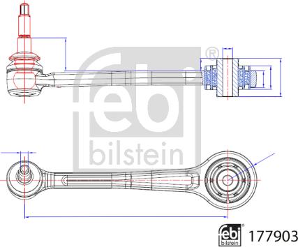 Febi Bilstein 177903 - Рычаг подвески колеса avtokuzovplus.com.ua