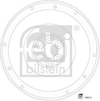 Febi Bilstein 178016 - Маховик autocars.com.ua