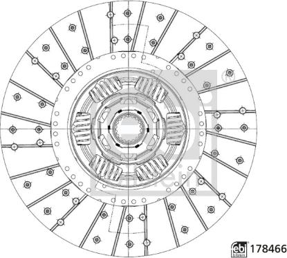 Febi Bilstein 178466 - Диск зчеплення autocars.com.ua