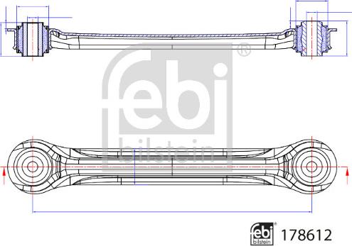 Febi Bilstein 178612 - Важіль незалежної підвіски колеса autocars.com.ua