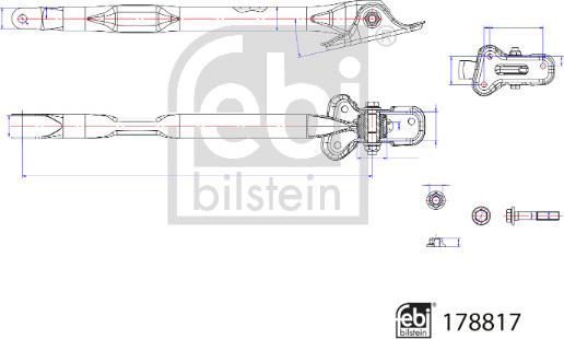 Febi Bilstein 178817 - Важіль незалежної підвіски колеса autocars.com.ua