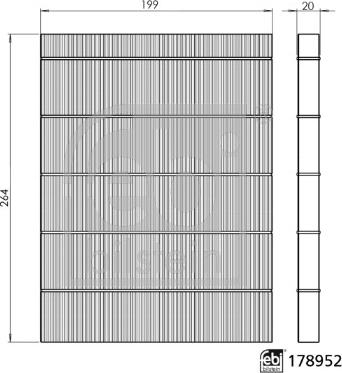Febi Bilstein 178952 - Фільтр, повітря у внутрішній простір autocars.com.ua
