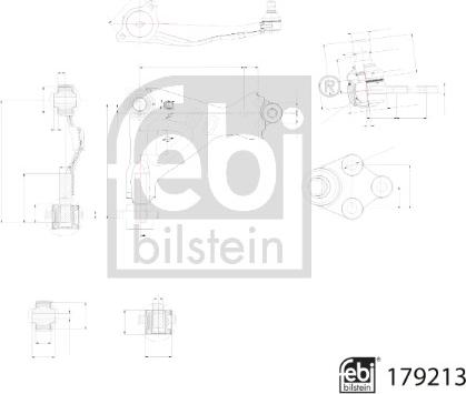 Febi Bilstein 179213 - Рычаг подвески колеса avtokuzovplus.com.ua