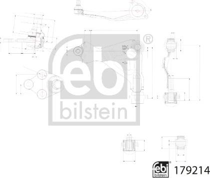 Febi Bilstein 179214 - Рычаг подвески колеса avtokuzovplus.com.ua