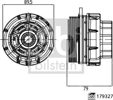 Febi Bilstein 179327 - Кришка, корпус масляного фільтра autocars.com.ua