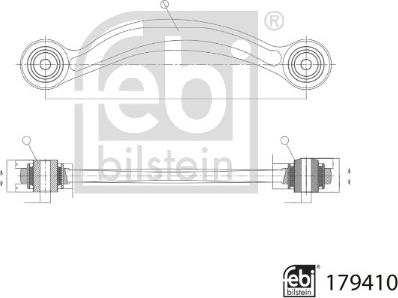 Febi Bilstein 179410 - Рычаг подвески колеса autodnr.net