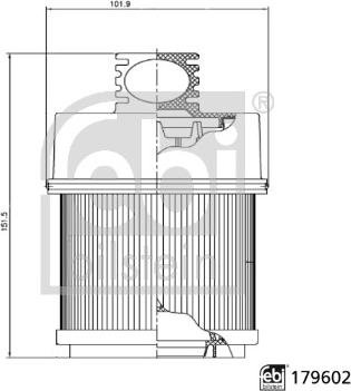 Febi Bilstein 179602 - Фільтр для охолоджуючої рідини autocars.com.ua