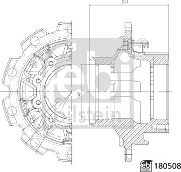 Febi Bilstein 180508 - Маточина колеса autocars.com.ua