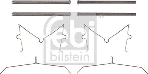 Febi Bilstein 181507 - Комплектуючі, колодки дискового гальма autocars.com.ua