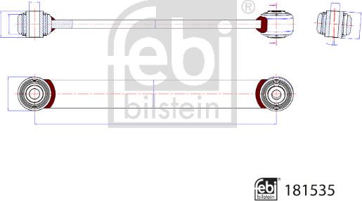 FEBI Bilstein 181535 - Тяга / стійка, стабілізатор autocars.com.ua