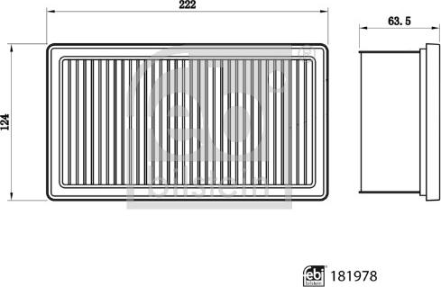 FEBI Bilstein 181978 - Повітряний фільтр autocars.com.ua