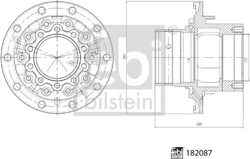 Febi Bilstein 182087 - Маточина колеса autocars.com.ua