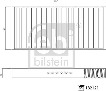 Febi Bilstein 182121 - Фильтр воздуха в салоне avtokuzovplus.com.ua