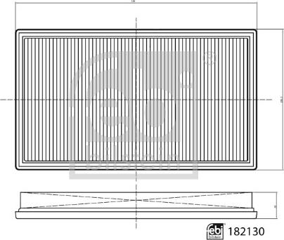 FEBI Bilstein 182130 - Повітряний фільтр autocars.com.ua