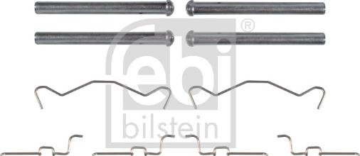 Febi Bilstein 182410 - Комплектуючі, колодки дискового гальма autocars.com.ua