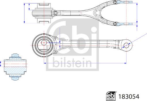 Febi Bilstein 183054 - Рычаг подвески колеса avtokuzovplus.com.ua