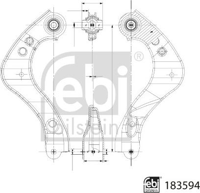 Febi Bilstein 183594 - Рычаг подвески колеса avtokuzovplus.com.ua