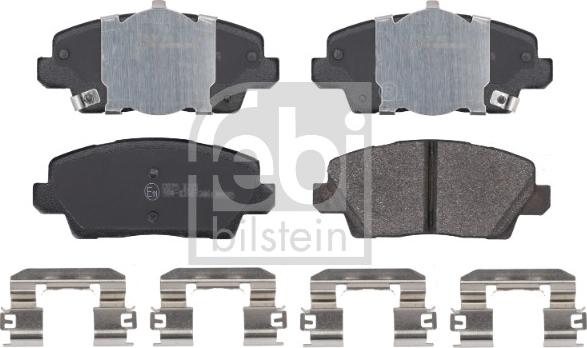 FEBI Bilstein 183650 - Гальмівні колодки, дискові гальма autocars.com.ua