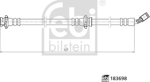 Febi Bilstein 183698 - Тормозной шланг avtokuzovplus.com.ua