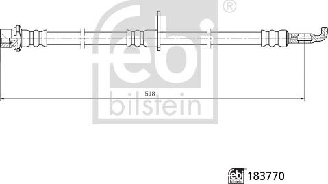 Febi Bilstein 183770 - Гальмівний шланг autocars.com.ua