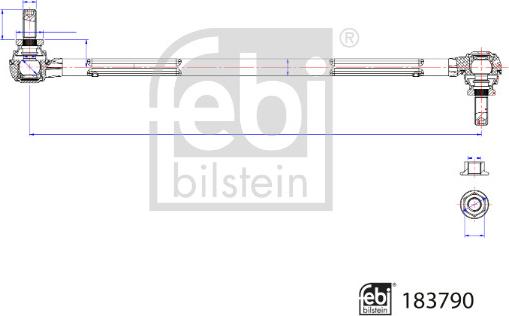 Febi Bilstein 183790 - Тяга / стійка, стабілізатор autocars.com.ua