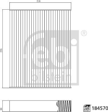 FEBI Bilstein 184570 - Фільтр, повітря у внутрішній простір autocars.com.ua