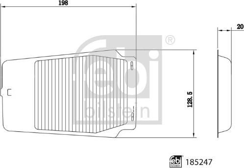 FEBI Bilstein 185247 - Фільтр, повітря у внутрішній простір autocars.com.ua